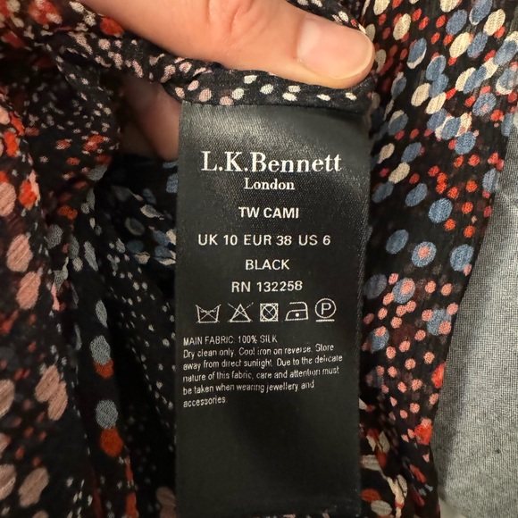 LK Bennett sheer silk blouse - Picture 3 of 3
